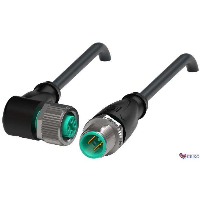Кабель з роз'ємами Pepperl+Fuchs V11-W-BK0,6M-PUR-U-V11-G