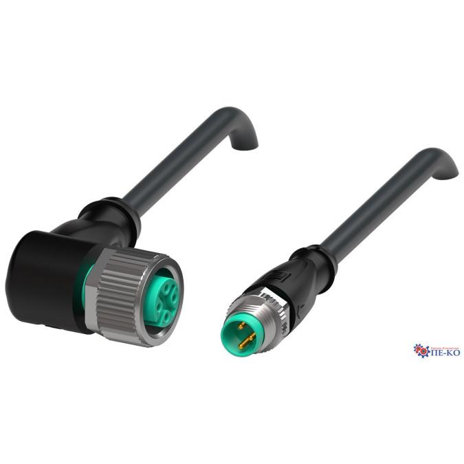 Кабель з роз'ємами Pepperl+Fuchs V11-W-BK2M-PUR-R1-V3-GM