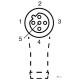 Роз'єм Profibus Pepperl+Fuchs V15B-W-ABG-PG9