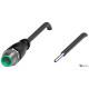 Кабель з роз'ємом Pepperl+Fuchs V1S-G-BK0,6M-PUR-U
