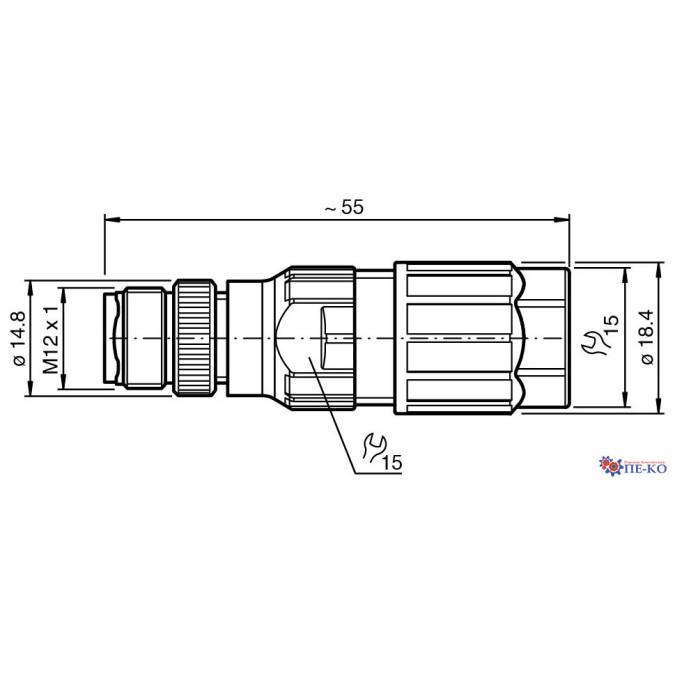 Роз'єм Pepperl+Fuchs V1S-G-Q2