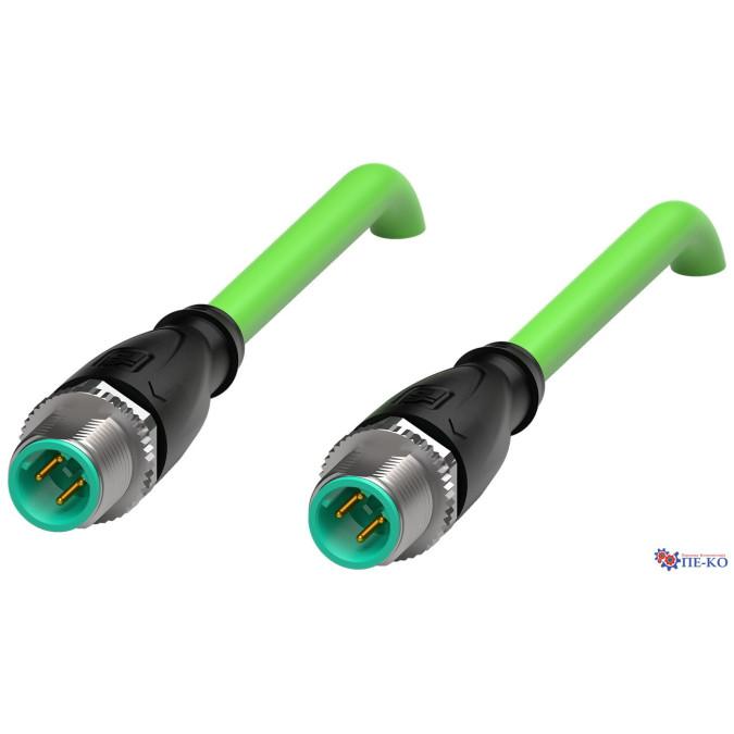 Кабель з роз'ємами Pepperl+Fuchs V1SD-G-GN100M-PUR-E1S-V1D-G