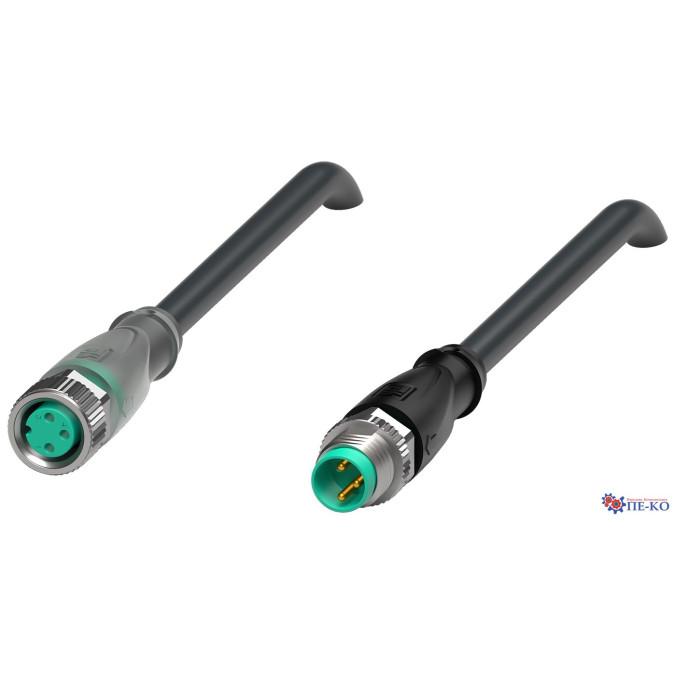 Кабель з роз'ємами Pepperl+Fuchs V3-GM-E2-BK0,3M-PUR-U-V3-GM
