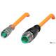 Кабель з роз'ємами Pepperl+Fuchs V3-GM-E2-OR1M-POC-V11-G