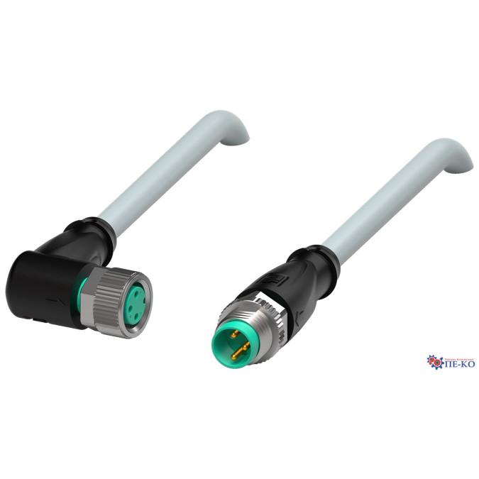 Кабель з роз'ємами Pepperl+Fuchs V3-WM-1M-PUR-V3-GM