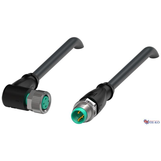 Кабель з роз'ємами Pepperl+Fuchs V3-WM-BK0,6M-PUR-U-V3-GM