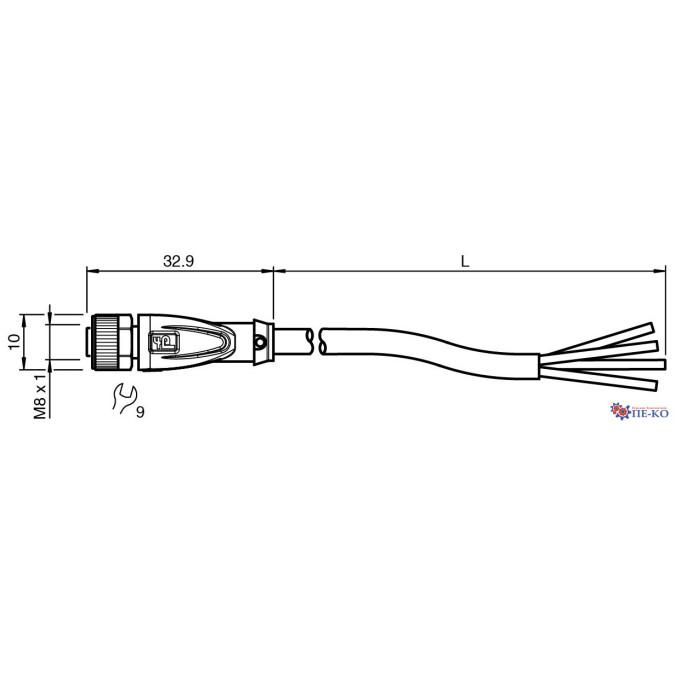 Кабель для датчиків Pepperl+Fuchs V31-GM-2M-PUR
