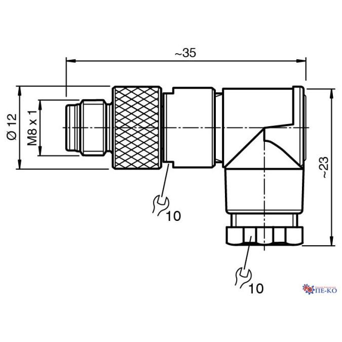 Роз'єм Pepperl+Fuchs V3S-WM