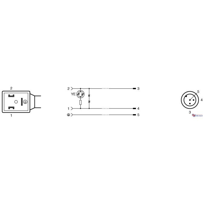 Кабель з роз'ємами Pepperl+Fuchs VMB-2+P/Z2-2M-PUR-V1-G