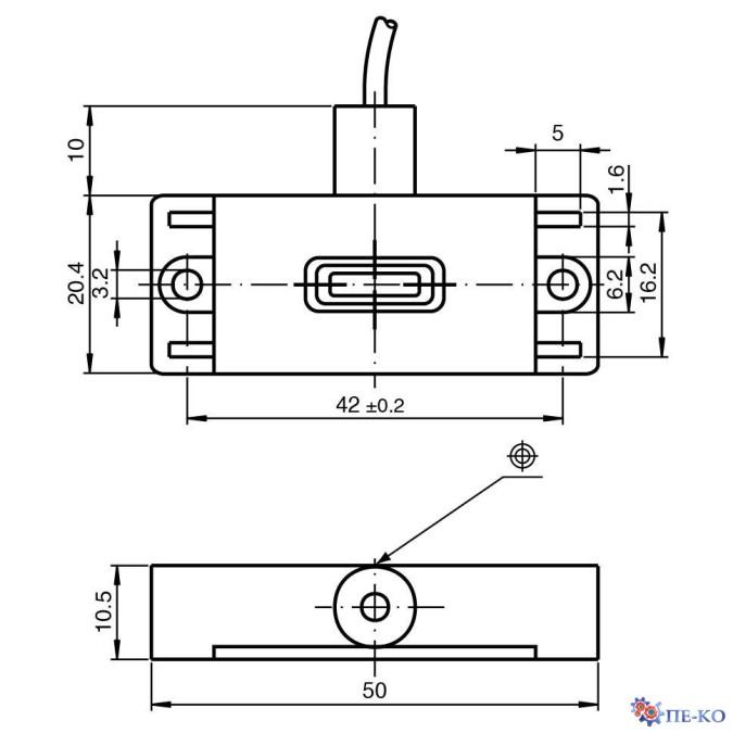 Ємнісний датчик Pepperl+Fuchs CBN10-F46C-EI