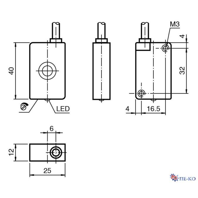 Ємнісний датчик Pepperl+Fuchs CBN15-F64-E2
