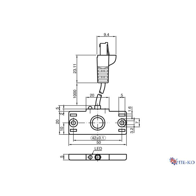 Ємнісний датчик Pepperl+Fuchs CBN5-F46-E3-Y190040