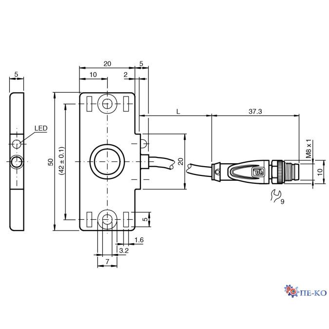 Ємнісний датчик Pepperl+Fuchs CBN7-F46-E1-Y291652