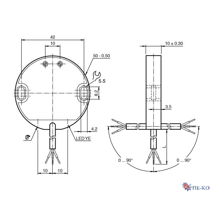 Ємнісний датчик Pepperl+Fuchs CJ30-50K10-E0123-Y46139