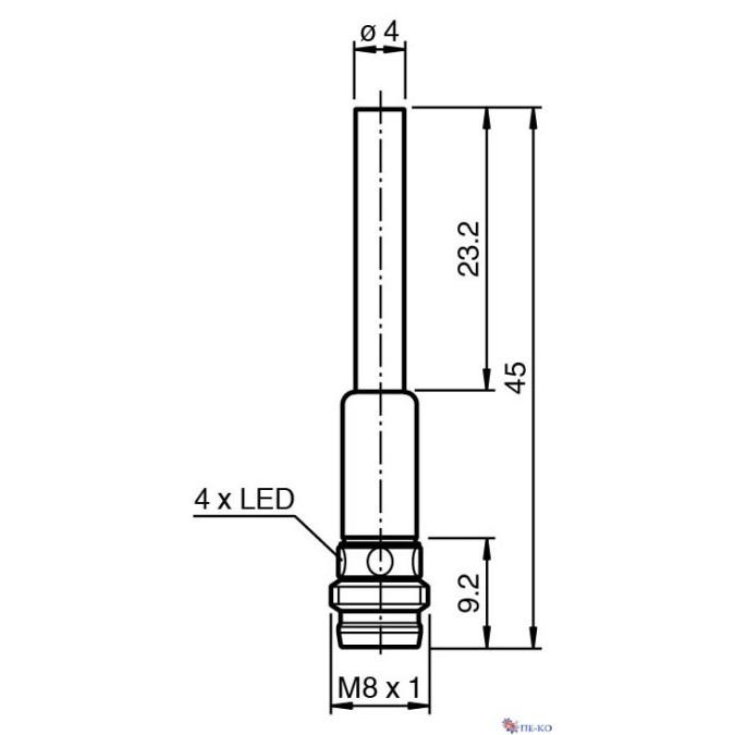 Індуктивний датчик Pepperl+Fuchs NBB0,8-4M25-E2-V3