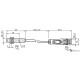Індуктивний датчик Pepperl+Fuchs NBB0,8-5GM25-E2-PUR-150MM-V3