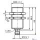 Індуктивний датчик Pepperl+Fuchs NBB10-30GM50-E2-T-V1