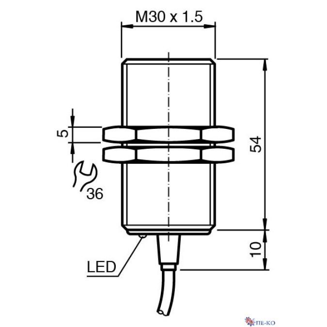 Індуктивний датчик Pepperl+Fuchs NBB10-30GM50-E2-T