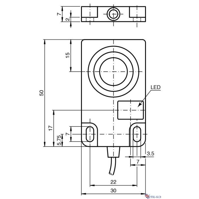 Індуктивний датчик Pepperl+Fuchs NBB10-F17-E2