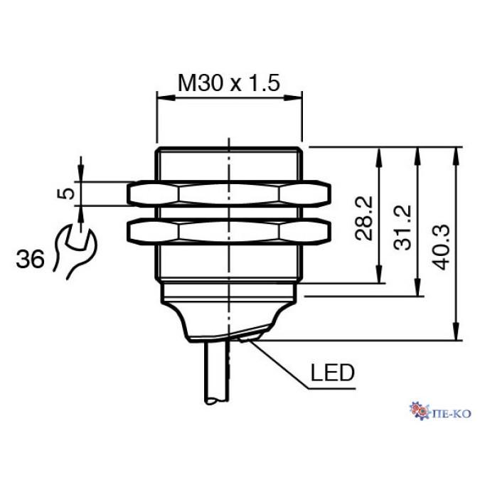 Індуктивний датчик Pepperl+Fuchs NBB15-30GM30-A2