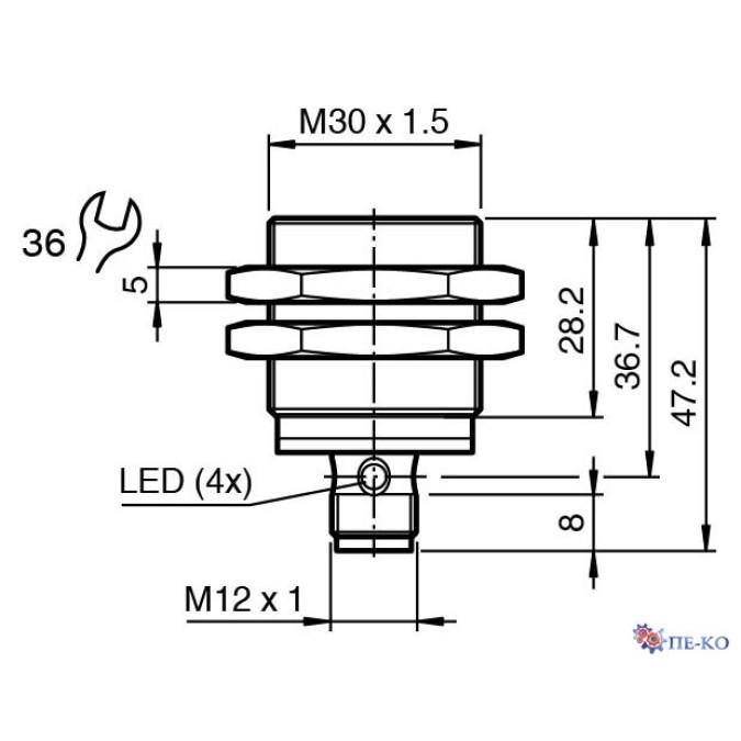 Індуктивний датчик Pepperl+Fuchs NBB15-30GM30-E2-V1