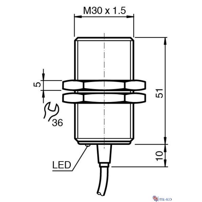Індуктивний датчик Pepperl+Fuchs NBB15-30GM50-EI-M1