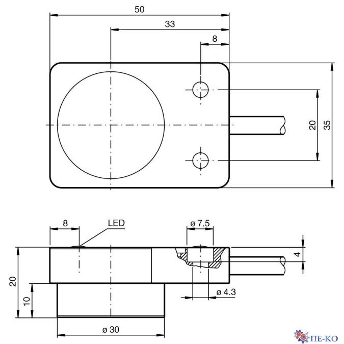 Індуктивний датчик Pepperl+Fuchs NBB15-F148P10-E0-M
