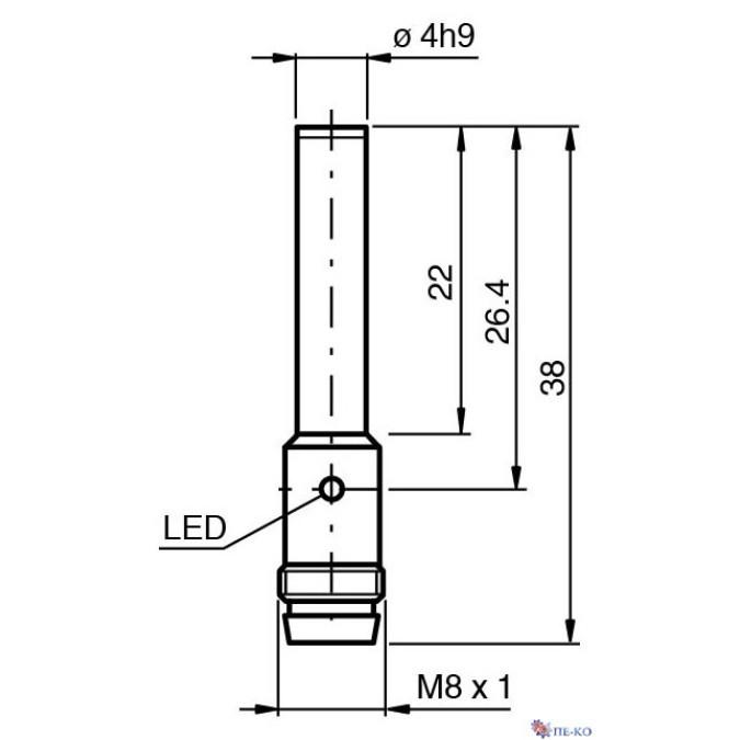 Індуктивний датчик Pepperl+Fuchs NBB1,5-4M25-E0-V3