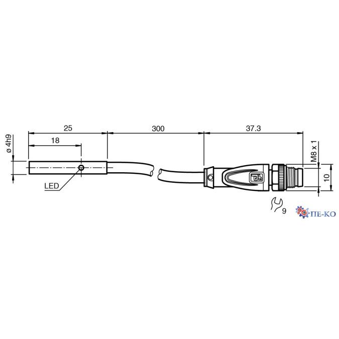 Індуктивний датчик Pepperl+Fuchs NBB1,5-4M25-E2-Y322927