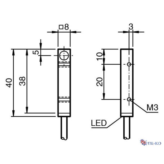 Індуктивний датчик Pepperl+Fuchs NBB1,5-F41-E2
