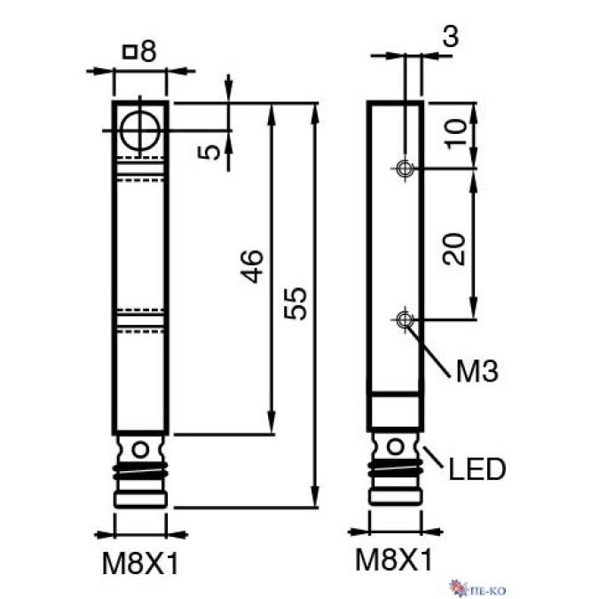 Індуктивний датчик Pepperl+Fuchs NBB1,5-F41-E3-V3