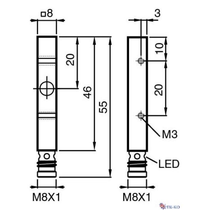 Індуктивний датчик Pepperl+Fuchs NBB1,5-F41A-E3-V3