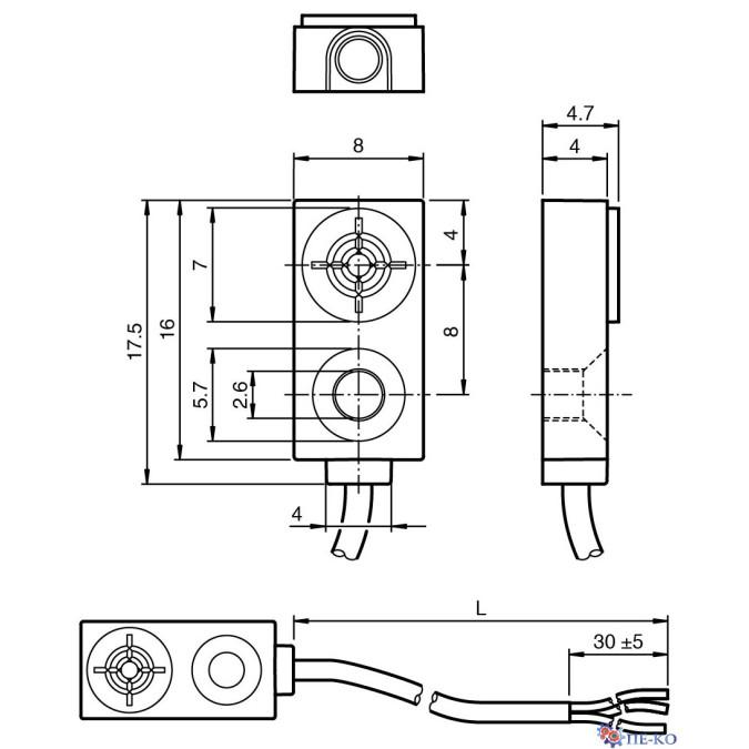 Індуктивний датчик Pepperl+Fuchs NBB1,5-F79-E1-5M