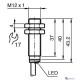 Індуктивний датчик Pepperl+Fuchs NBB2-12GM40-E2-5M-PUR