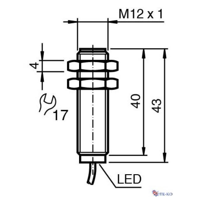 Індуктивний датчик Pepperl+Fuchs NBB2-12GM40-Z0-3G-3D