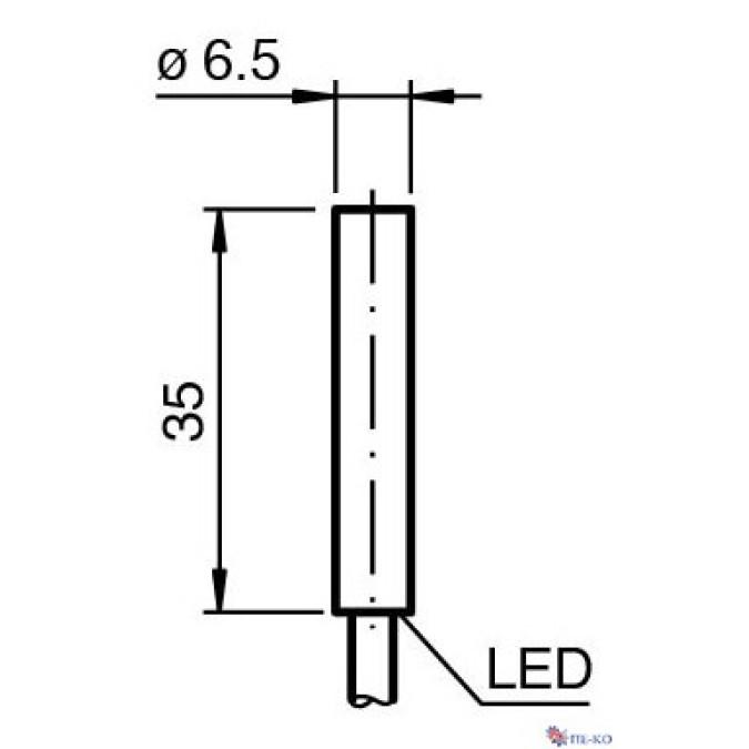 Індуктивний датчик Pepperl+Fuchs NBB2-6,5S35-E0-PUR