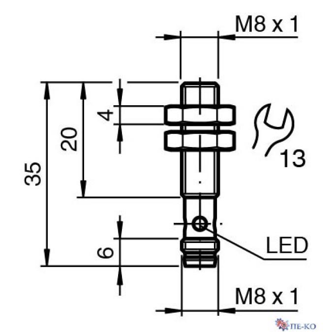 Індуктивний датчик Pepperl+Fuchs NBB2-8GH20-E2-V3