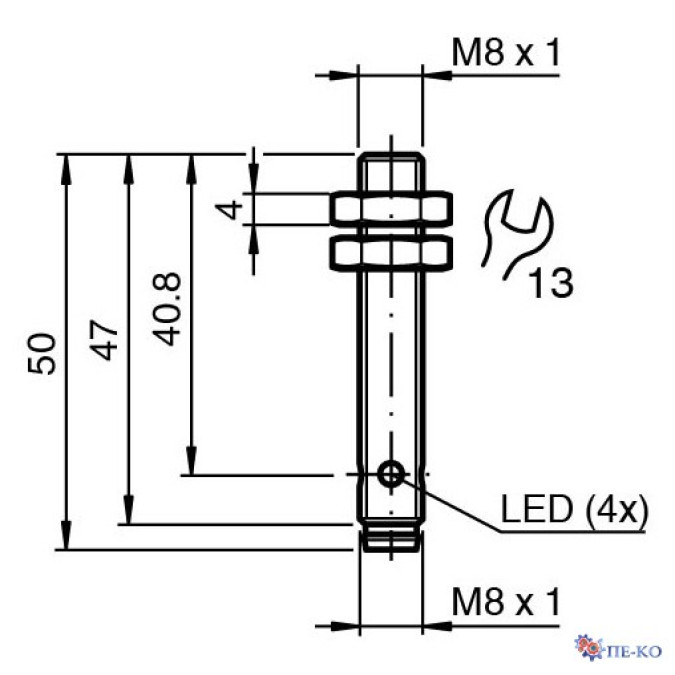 Індуктивний датчик Pepperl+Fuchs NBB2-8GM35-E2-V3-Y0218