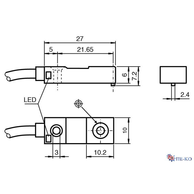Індуктивний датчик Pepperl+Fuchs NBB2-F29-E2-5M