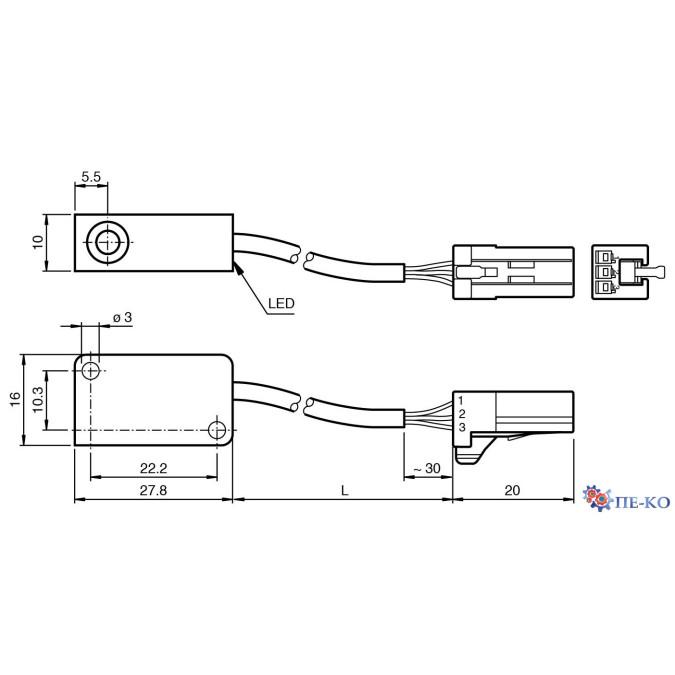 Індуктивний датчик Pepperl+Fuchs NBB2-V3-E2-Y70129954