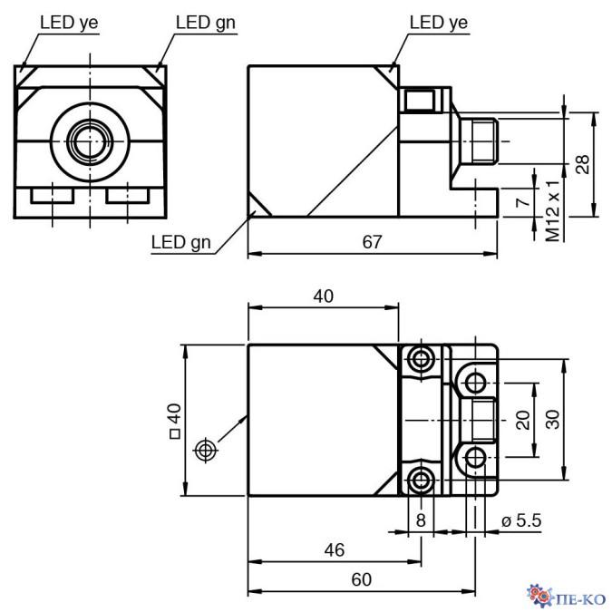 Індуктивний датчик Pepperl+Fuchs NBB20-L2M-A2-T-V1