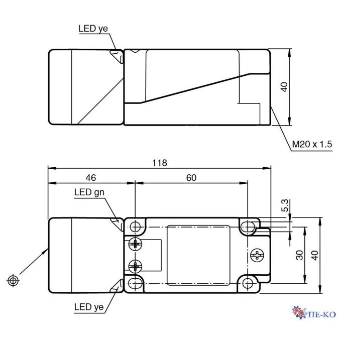 Індуктивний датчик Pepperl+Fuchs NBB20-U3-UU