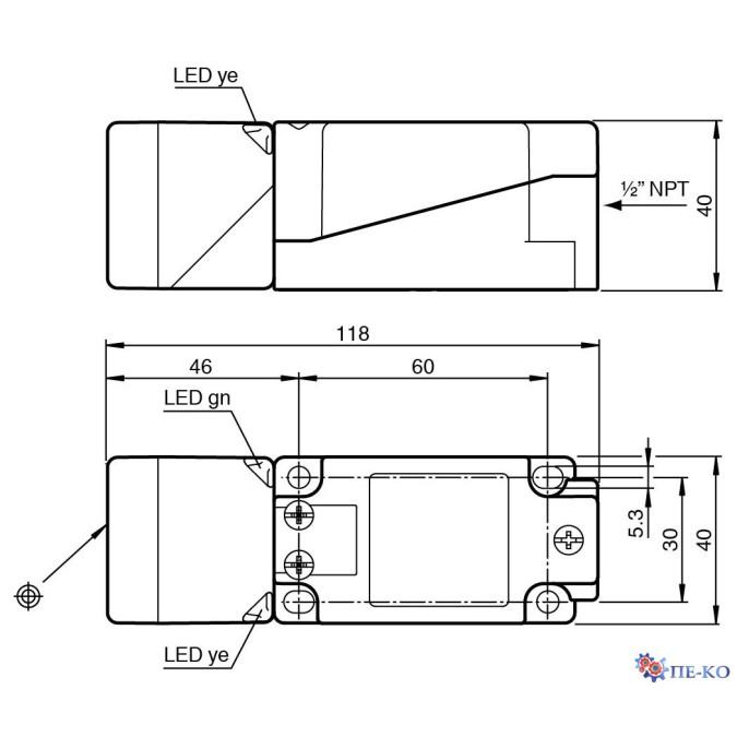 Індуктивний датчик Pepperl+Fuchs NBB20-U4-Z2
