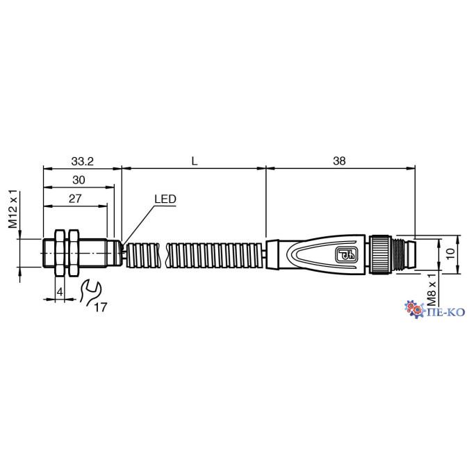 Індуктивний датчик Pepperl+Fuchs NBB4-12GM30-E2-Y0148