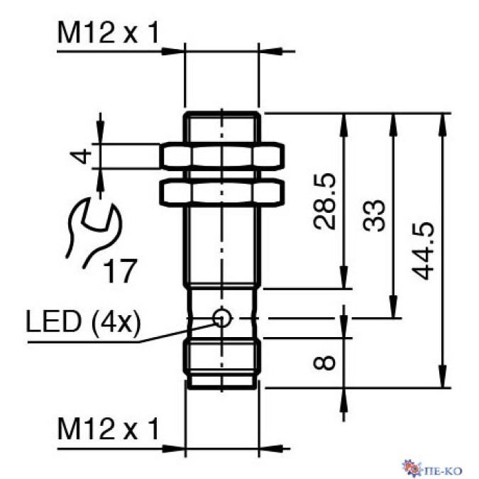 Індуктивний датчик Pepperl+Fuchs NBB4-12GM30-E3-V1