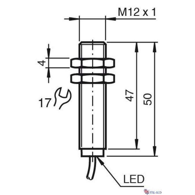 Індуктивний датчик Pepperl+Fuchs NBB4-12GM50-E2-3G-3D