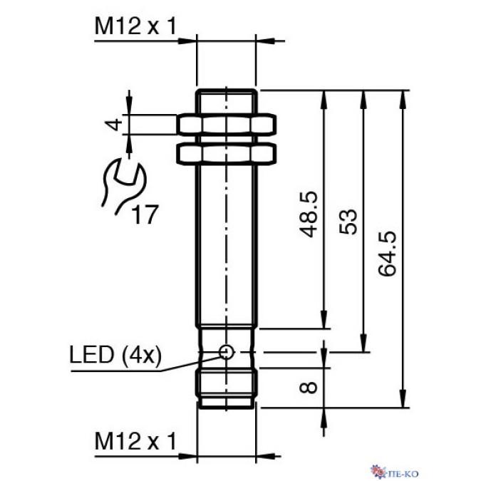 Індуктивний датчик Pepperl+Fuchs NBB4-12GM50-E2-V1-Y0010