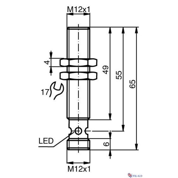 Індуктивний датчик Pepperl+Fuchs NBB4-12GM50-EI-V1