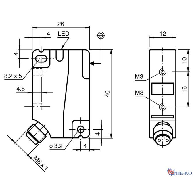 Індуктивний датчик Pepperl+Fuchs NBB4-F1-E0-V3-Y218696