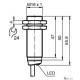 Індуктивний датчик Pepperl+Fuchs NBB5-18GM50-E0-3M